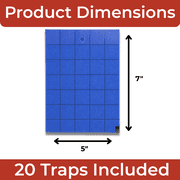 Tanglefoot Sticky Tangle-Trap Cards 200 Pack - 5x7 – Double-Sided Yellow & Blue Hanging Traps for Garden, Plants & Greenhouse Use