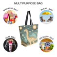 thumbnail image 7 of FORMRS Womens Canvas Tote Bag with Zipper Inner Pocket Shoulder Handbag, Dinosaur with Stars, 7 of 7