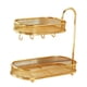 thumbnail image 1 of Organizador de encimera para baño, soporte para cosméticos, estante de pie de 2 niveles, organizador de maquillaje para tocador de baño o cocina Oro, 1 of 9
