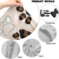 thumbnail image 7 of SCRAWLGOD Paw Leopard Print Beige 4 PCS Gaming Chair Cover with Armrest Slipcovers Soft Stretchable Washable Computer Chair Seat Slipcovers Cat Scratch Proof, 7 of 7