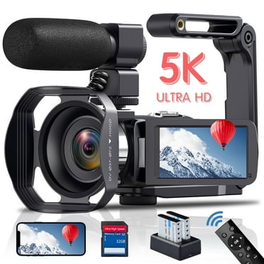 MARVUE 5K Video Camera for Youtube Camcorder 64MP Wifi Vlogging 18X Zoom IR Night Vision 3.0'' Touch Screen Digital Camera