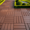 thumbnail image 7 of Plastic Interlocking Deck Tiles,44 Pack Patio Deck Tiles,12"x12" Square Waterproof Outdoor All Weather Use, Outdoor and Indoor Patio Decking Tiles for Poolside Balcony Backyard, red Brown, 7 of 7