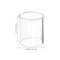 thumbnail image 2 of Raindrops 3 Pcs Tube de Manchon de Guitare en Verre Transparent Ajustement Stable Accessoire Essentiel pour Instruments, 2 of 8