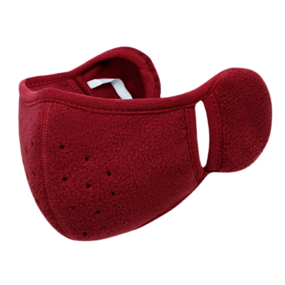 Face Covering with Ear Warmers Windproof Bandana Earmuffs Warm Mask Winter S4 E3X6