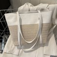 thumbnail image 1 of Bolso de hombro para mujer bolsos tejidos con asa superior de gran capacidad bolso de vacaciones a la moda FLhrweasw Nuevo, 1 of 9