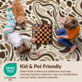 thumbnail image 4 of Design&I 6'x9' Ultra Soft Area Rug, Decorations Shapes Mocha Cream Flowing Blotches Livingroom Cow None Fluffy Washable Non Shedding for Guest Room Bedroom Living Room, 4 of 7