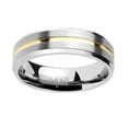 thumbnail image 4 of His and Hers Titanium Wedding Rings Bands Set for Him Size 12 and Her Size 6, 4 of 4