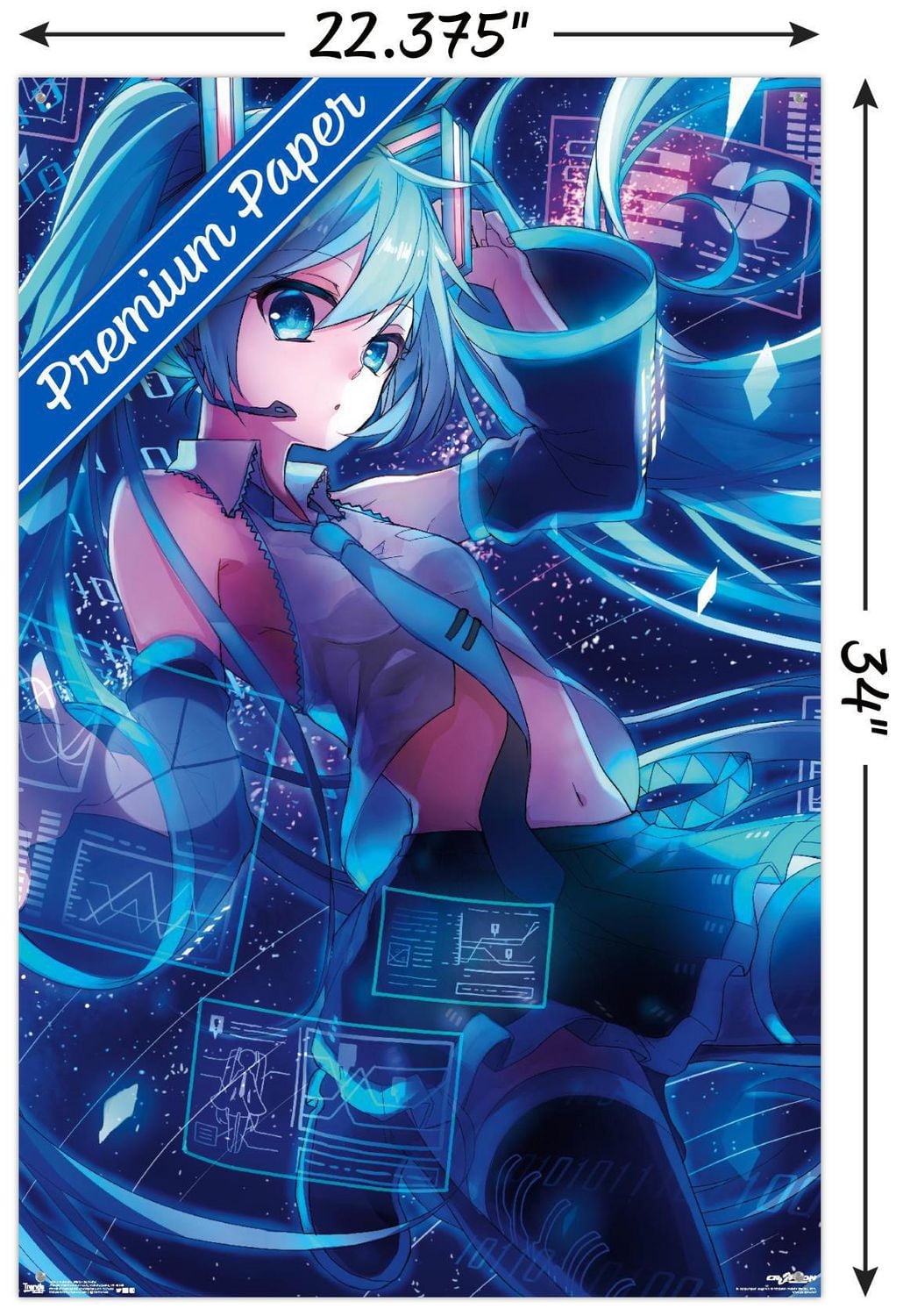Hatsune Miku - Screens Wall Poster, 22.375" x 34"