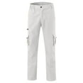 thumbnail image 6 of Qopobobo Men'S Pants Men Pants Casual Men's Utility Flex Cargo Pants, Classic-Fit Casual Stretch Work Pants, Water Resistant Lightweight Tactical Hiking Pants Light Gray,L, 6 of 6
