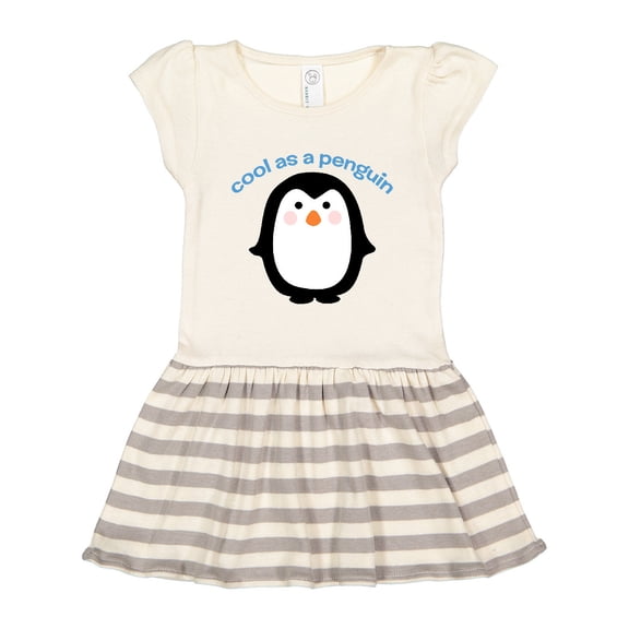 Inktastic Cool As a Penguin Gift Toddler Girl Dress