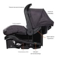 thumbnail image 4 of Autoasiento Para Bebé Baby Trend Agarre Ergonómico  Liberty Grey, 4 of 10