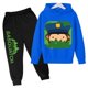 thumbnail image 3 of 2024 Nueva ropa para niños, conjunto de sudadera con capucha y pantalón, zapatillas deportivas, ropa deportiva para niños y niñas, otoño y primavera, 2 piezas, ropa para niñas pequeñas, 3 of 5