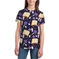 thumbnail image 3 of Wukai Lavender Flowers Youth Unisex Short Sleeve T-Shirt for Boys, Girls, Teens, and Kids-Large, 3 of 7