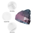 thumbnail image 3 of Disketp Boat Lighthouse Storm Waves Winter Beanie for Men Women Beanie Knit Hat Cuffed Cap Beanie Knit Chunky Snow Cap, 3 of 6