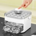 thumbnail image 2 of 50-Cube Ice Maker with Easy Press Cap Double Layer Ice Cube Maker Refrigerator Household Ice Storage Ice Box, 2 of 12