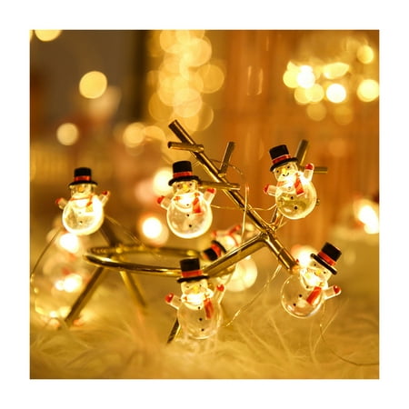 

Christmas Copper Wire Lights Lovely Xmas Tree Pendant Creative Theme Party Decor Home Bar Hotel Lovely Xmas Tree Pendant Creative Theme Party Decoration Easy to Install Durable 2M Snowman