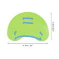 thumbnail image 4 of Unique Bargains 1 Pair Unisex Adult Durable Hand Flippers for Swimming Green, 4 of 6