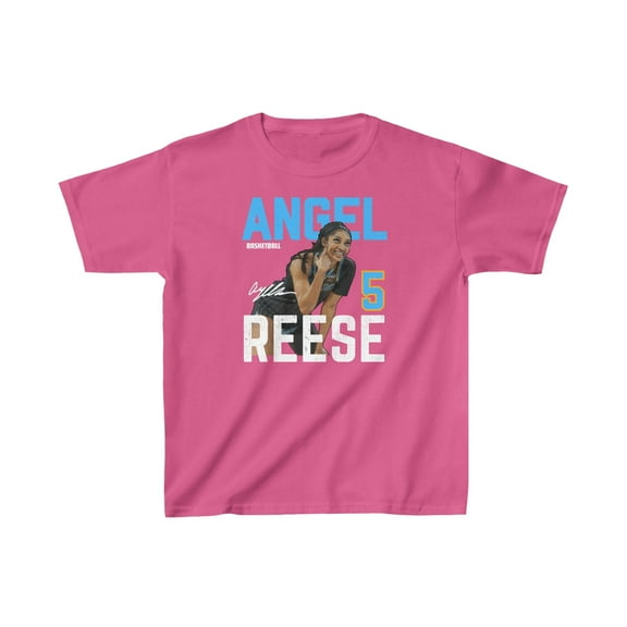 Chicago Big Barbie Angel Reese 5 Women Basketball Kids Cotton Tee