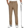 thumbnail image 2 of Rexolia Men's Golf Pants Stretch Quick Dry Lightweight Work Dress Pants with Pockets Camel M, 2 of 8