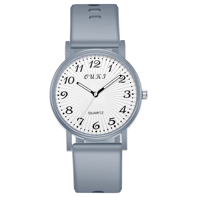 Reloj de cuarzo de moda casual para mujer Reloj con correa de cuero de silicona Estilo digital Wmkox8yii gfajkfgbkjabf1696