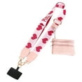 thumbnail image 1 of 1pcs Clip And Go Phone Strap with Zipper Pouch,Crossbody Adjustable Chain Lanyard with PU Leather Wallet for All Phones, 1 of 8
