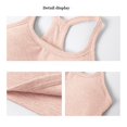 thumbnail image 4 of Tanks with Built in Bra，spaghetti Strap Tank Top Workout Yoga Shirts Slimming Tank Tops for Women Active Tops Workout Camisole Low Cut Tank Tops for Women Camisole with Built in Br,Light Pink,2XL, 4 of 8