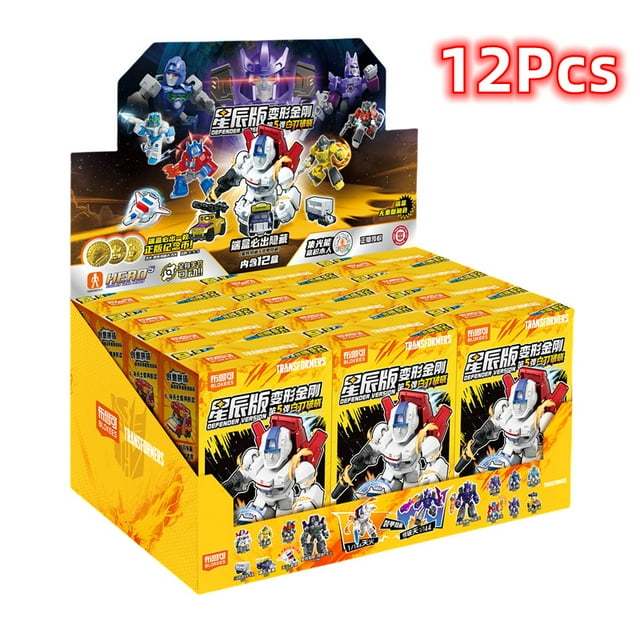 Defender Version 1-4 Transformer Building Blocks Toys 5.5cm Mini CORONATION Starscream Bumblebee Action Figure