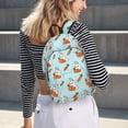 thumbnail image 7 of Balery Rabbit Is Eating Carrots Vintage Canvas Backpack for Men and Women - Large Capacity, Durable Travel Laptop Bag for School, Work, Hiking, and Outdoor Activities, 7 of 7