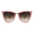 thumbnail image 3 of Womens Jewel Chain Arm Plastic Oversize Cat Eye Retro Diva Sunglasses Pink - Brown, 3 of 6