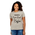 thumbnail image 2 of Powered By Pixie Dust And Coffee Women's Fashion Relaxed T-Shirt Tee Heather Tan 2X-Large, 2 of 3