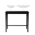 thumbnail image 4 of Linon Claridge 42" Wood Bar Height Pub Table in Black Finish, 4 of 14