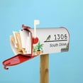 thumbnail image 5 of Watercolor Topiary Plant Elegant Personalized White Address Mailbox Covers Magnetic Mailbox Magnet Decor Wedding Gifts Post Letter Box Covers Mailbox Wraps for Outside, 5 of 6