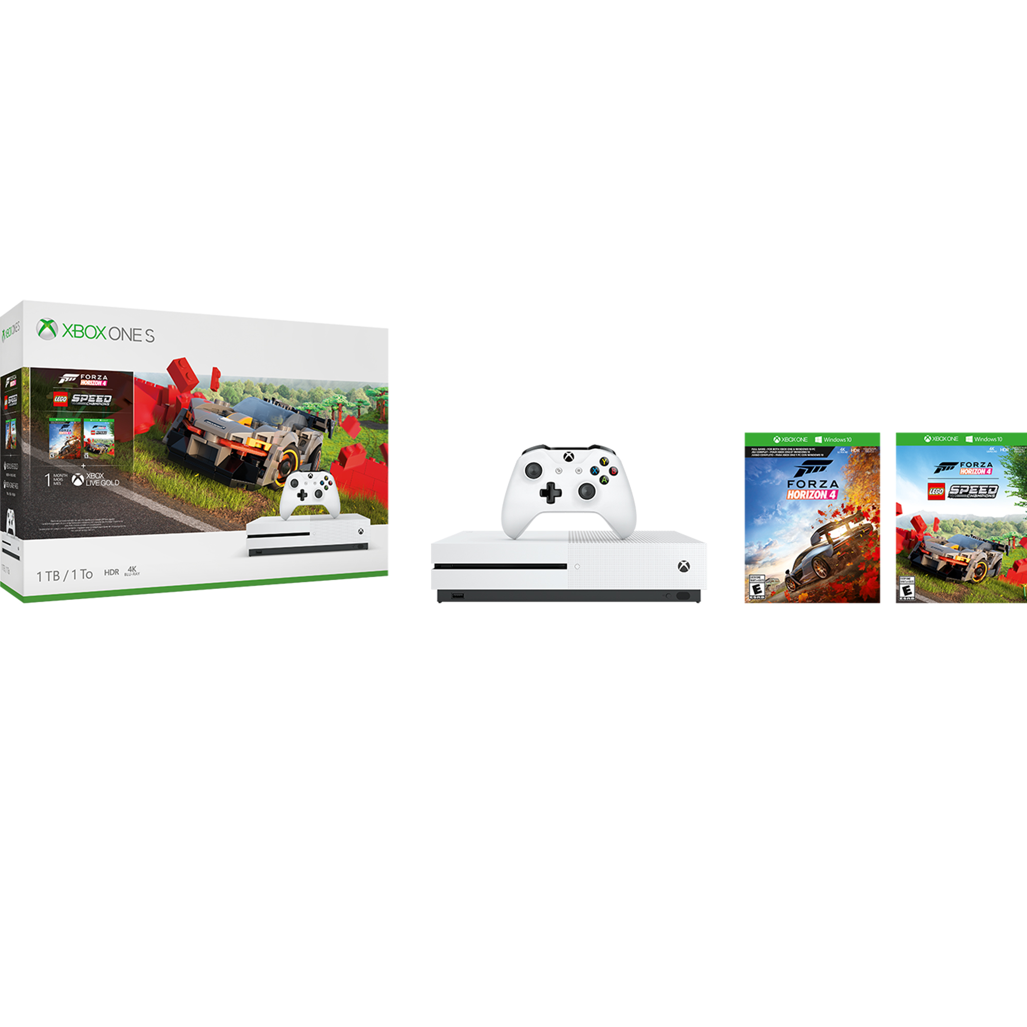 Microsoft 234-01121 Xbox One S 1TB Forza Horizon 4 LEGO Speed Champions Bundle, White - image 3 of 19