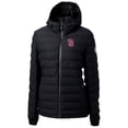 thumbnail image 2 of Women's Cutter & Buck  Black San Diego Padres City Connect Mission Ridge Repreve Eco Insulated Full-Zip Puffer Jacket, 2 of 3