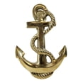 thumbnail image 3 of Brass Metal Golden Marine Nautical Sailor Ship Anchor Door Knocker Sculpture, 3 of 10