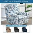 thumbnail image 4 of Recliner Slipcovers -Pieces Lazyboy Recliner Covers Recliner Couch Covers Recliner Chair Cover Non Slip Reclining Slipcovers with Storage Pockets Furniture Protector for Living Room, 4 of 7