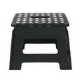 thumbnail image 6 of Home Basics Large Foldable Plastic Stool with Non-Slip Dots, Black, 6 of 8