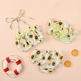 thumbnail image 1 of Traje de baño de verano sin mangas con estampado de frutas para niños pequeños, con sombrero, 1 of 8