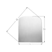 APA Replacement Upper Tow Mirror Glass with Adhesive Pads for 2007 - 2019 SILVERADO SIERRA TAHOE YUKON SUBURBAN ESCALADE Pickup Van Passenger Right Side