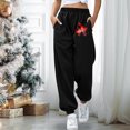 thumbnail image 4 of Pantalones de Cintura Elástica Para Mujer, Pantalones de Chándal Estampados A La Moda de Invierno, Pantalones de Chándal Cálidos Para El Hogar Con Bolsillos Odeerbi ODB-6, 4 of 7