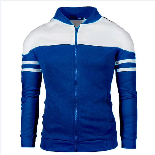 KIHOUT Winter Warm Coats Men's Fashion Color Matching Splicing Jacket Sweater Casual Jacket,Size M-4XL