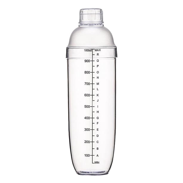 Coctelera transparente para bartender, mezclador de cócteles de acrílico para cocteleros. Coctelera 1000cc Acrílico