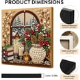 thumbnail image 6 of 2026 Christmas Window Framed Pearl Art Wall Decor 8x8 inch, Window Framed Christmas DIY Pearl Bead Painting Kits for Adult, Christmas Party Decorations for Home Wall Decor, 6 of 9