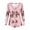 Pink, variant on Onesie Pajamas for Women One Piece Valentine'S Day Print V Neck Long Sleeve Bodysuit Sleepwear Pajamas Rompers Overall Sleepwear Red