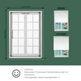 thumbnail image 6 of Yoolax Motorized Solar Shade Romote Control Light Filtering Roller Blinds Transparent Sight Auto Window Blinds(90% Blackout White,25"W x 72"H), 6 of 6