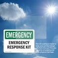 thumbnail image 6 of (2 Pack) Response Kit OSHA Emergency Sign 24 Inch X 18 Inch Vinyl Label Decal Sticker Weather Resistant, UV Protected for Workplace, Business, and Construction Site, Made in the USA, 6 of 7