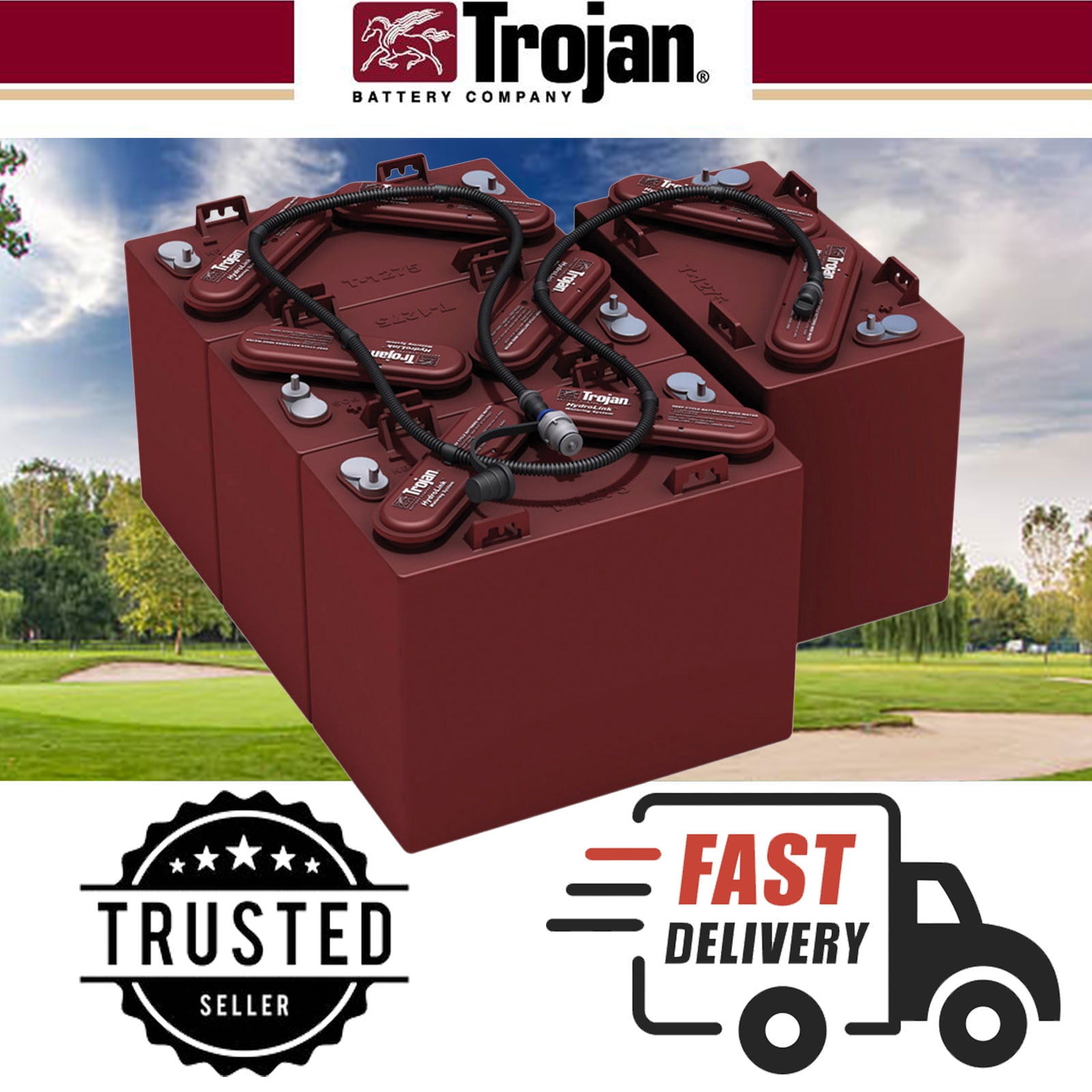 Trojan HydroLink Watering System for 36V Universal 6V Battery Kit Plus HANDPUMP