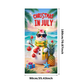 thumbnail image 3 of Tropical Pineapple Christmas Banner Summer Holiday Decorative Beach Scene for Party Celebration Beach Vacation, 3 of 7
