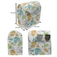 thumbnail image 4 of Autumn Stand Mixer Cover, Fall Season Common Hops Leaves Acorn Cones Humulus Lupulus Branches, Kitchen Appliance Organizer Bag Cover with Pockets, 5 Quarts, Turquoise and Pale Orange, by Ambesonne, 4 of 4