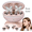 Rose Gold, variant on Open Ear Earbuds Clip on Wireless Bluetooth Headphones with Mic, Detachable Butterfly Earrings, 50H Playtime, Light Comfort Fit for Sports